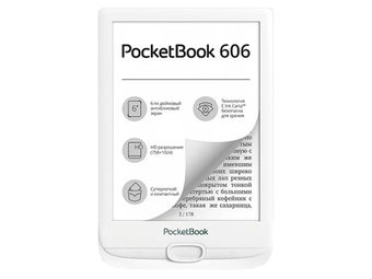 6" Электронная книга PocketBook 617 1024x758, E-Ink, белый