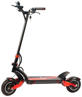 Электросамокат KUGOO G1, черный/красный