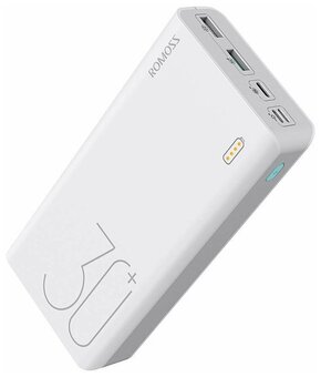 Аккумулятор Romoss Sense 8 Plus, 30000 mAh, белый