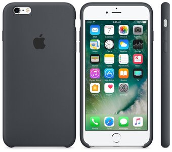 Чехол-накладка Apple iPhone 6 Plus Silicone (силиконовый) Charcoal Gray
