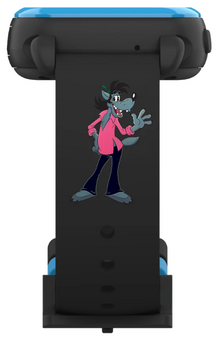 Детские умные часы ELARI KidPhone «Ну, Погоди!», синий/черный