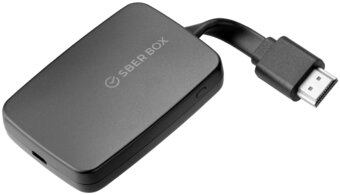  SberBox с виртуальными ассистентами Салют от Сбер 2/16 ГБ, черный