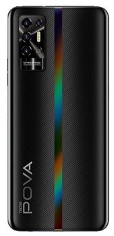 Смартфон TECNO Pova 2 4/128 ГБ, ослепительный черный