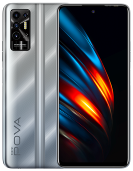Смартфон TECNO Pova 2 4/128 ГБ, полярный серебряный