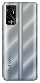 Смартфон TECNO Pova 2 4/128 ГБ, полярный серебряный