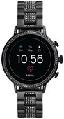 Умные часы FOSSIL Gen 4 Smartwatch Venture HR (stainless steel), black crystals