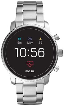 Умные часы FOSSIL Gen 4 Smartwatch Explorist HR (stainless steel), silver