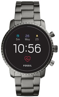 Умные часы FOSSIL Gen 4 Smartwatch Explorist HR (stainless steel), smoke