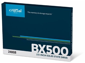 Твердотельный накопитель Crucial BX 240 ГБ SATA CT240BX500SSD1