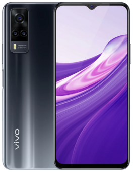 Смартфон Vivo Y31 4/64 ГБ, черный асфальт