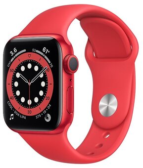 Часы Apple Watch Series 6 GPS 40мм Aluminum Case with Sport Band, (PRODUCT)RED