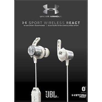 Беспроводные влагостойкие наушники-гарнитура JBL Under Armour Sport Wireless React белый