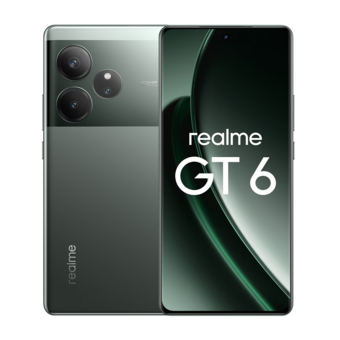 Смартфон realme GT6 16/512 ГБ RU, 2 nano SIM, зеленый туман