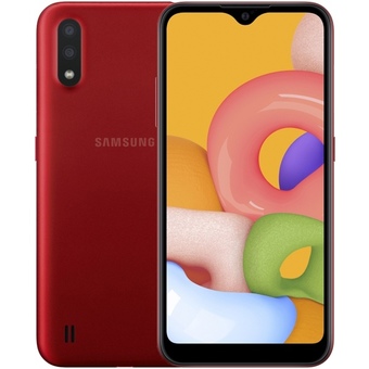 Смартфон Samsung Galaxy A01 SM-A015 16Gb красный